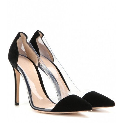 clear stiletto pumps